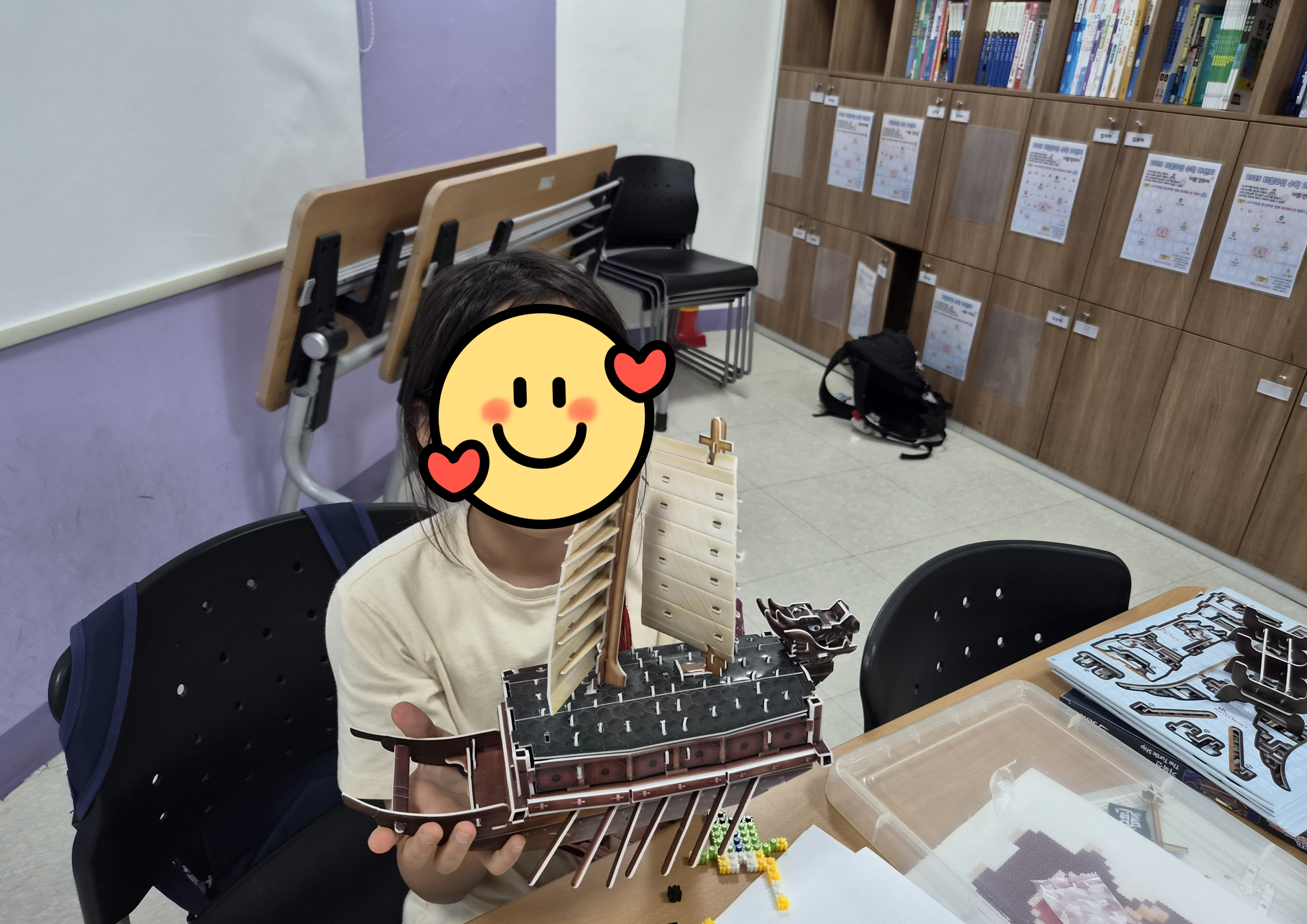 [티움교실] 거북선 만들기 키트 체험 진행 이미지 2