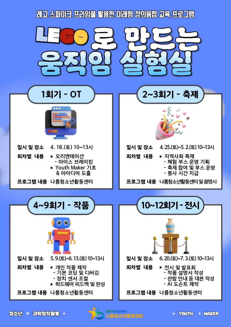[모집] 2026년 청소년과학창작활동 [Youth Maker] 참가 청소년 모집 안내 이미지 2