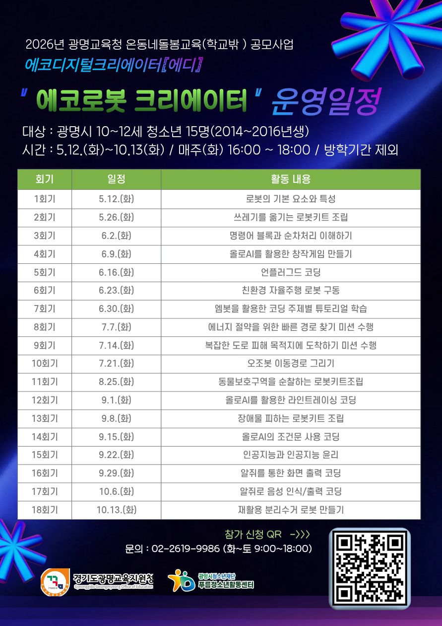 [모집] 푸름청소년활동센터 디지털·환경 융합 프로그램 「에코디지털 크리에이터 [에디]」 참가자 모집 이미지 2